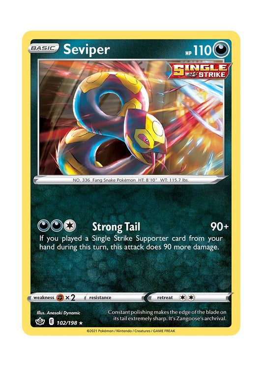 Seviper - Reverse Holo (102/198) - Chilling Reign