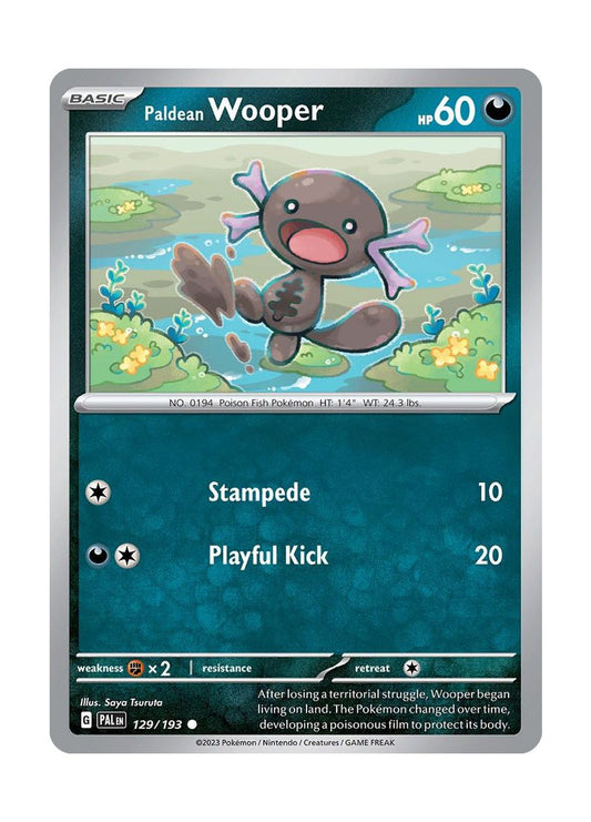 Paldean Wooper - Reverse Holo (129/193) - Paldea Evolved