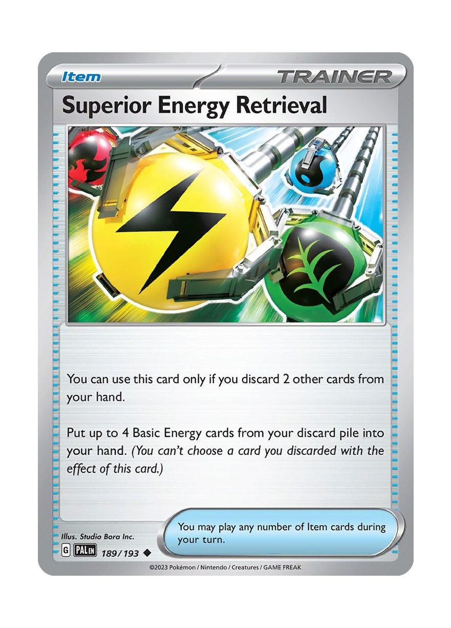 Superior Energy Retrieval - Reverse Holo (189/193) - Paldea Evolved