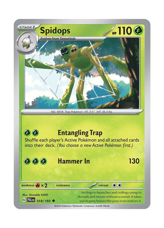Spidops - Reverse Holo (018/193) - Paldea Evolved