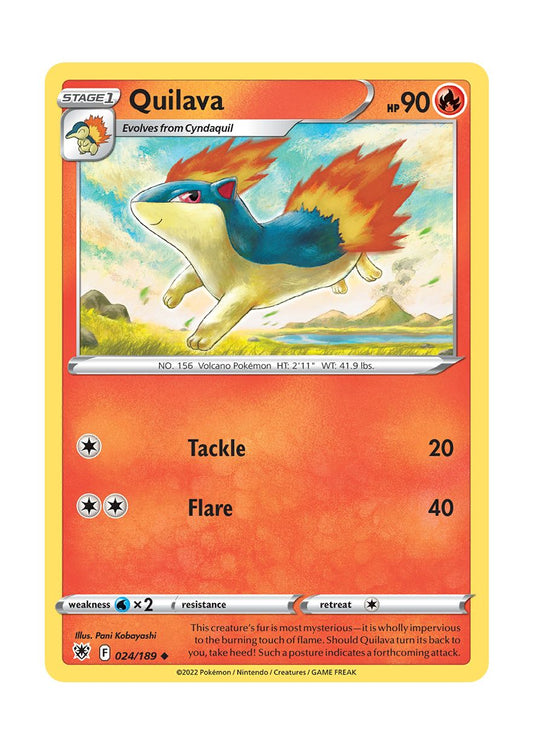 Quilava - Reverse Holo (024/189) - Astral Radiance
