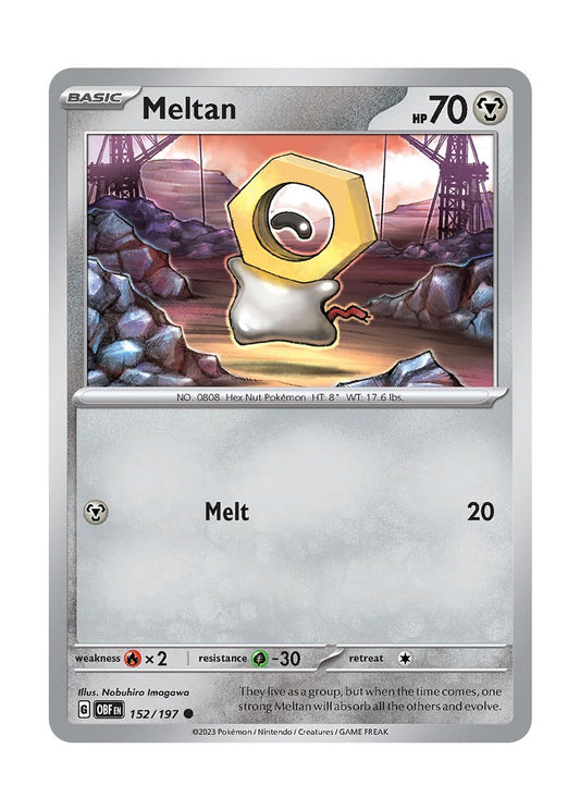 Meltan - Reverse Holo (152/197) - Obsidian Flames