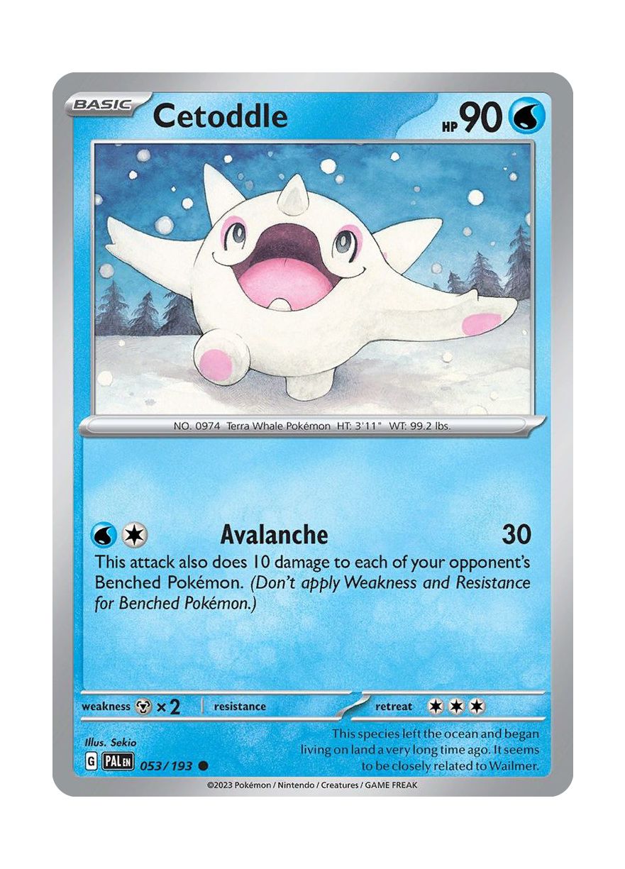 Cetoddle - Reverse Holo (053/193) - Paldea Evolved