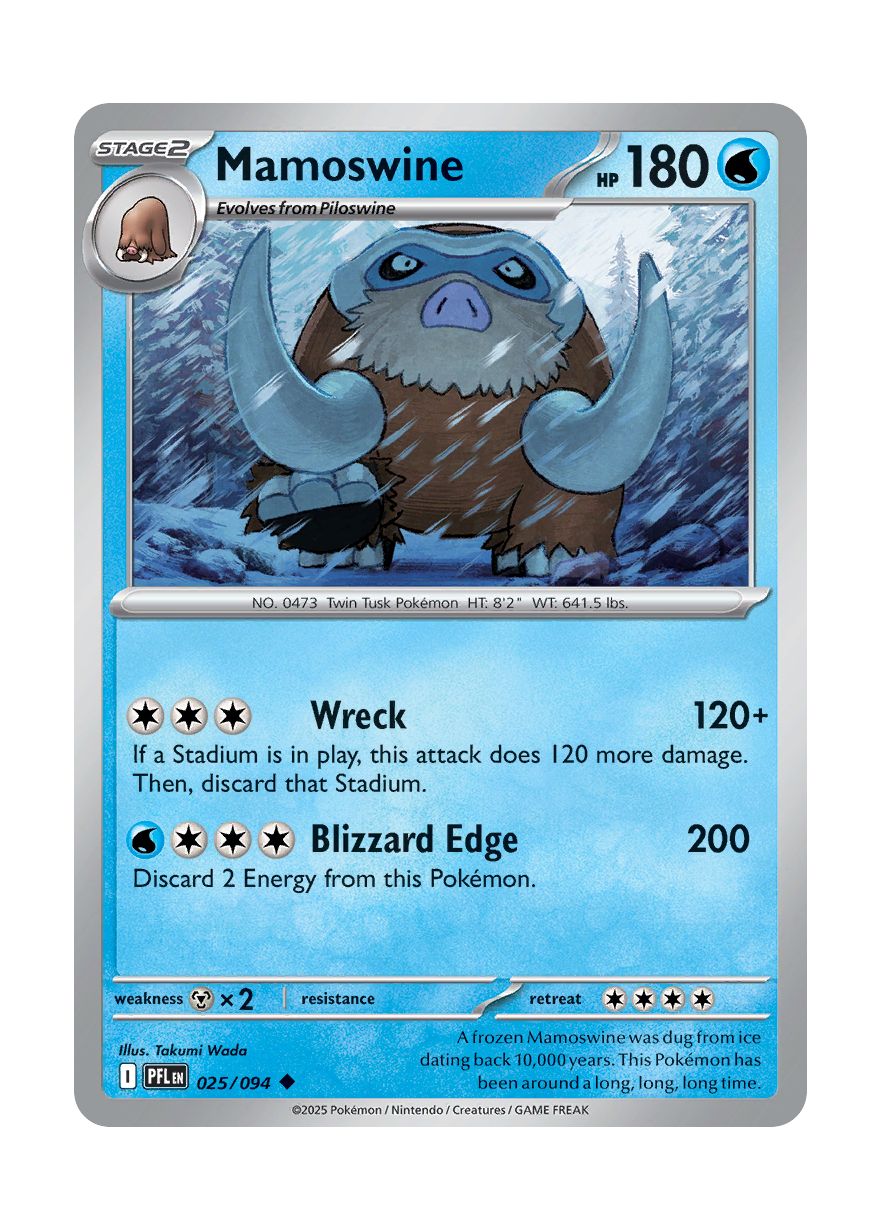 Mamoswine (025/94) - Phantasmal Flames