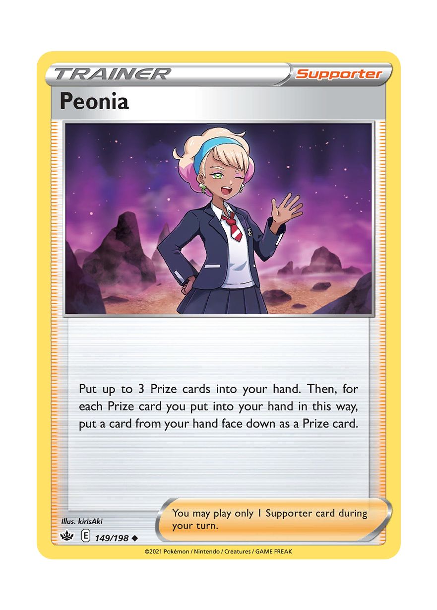 Peonia - Reverse Holo (149/198) - Chilling Reign