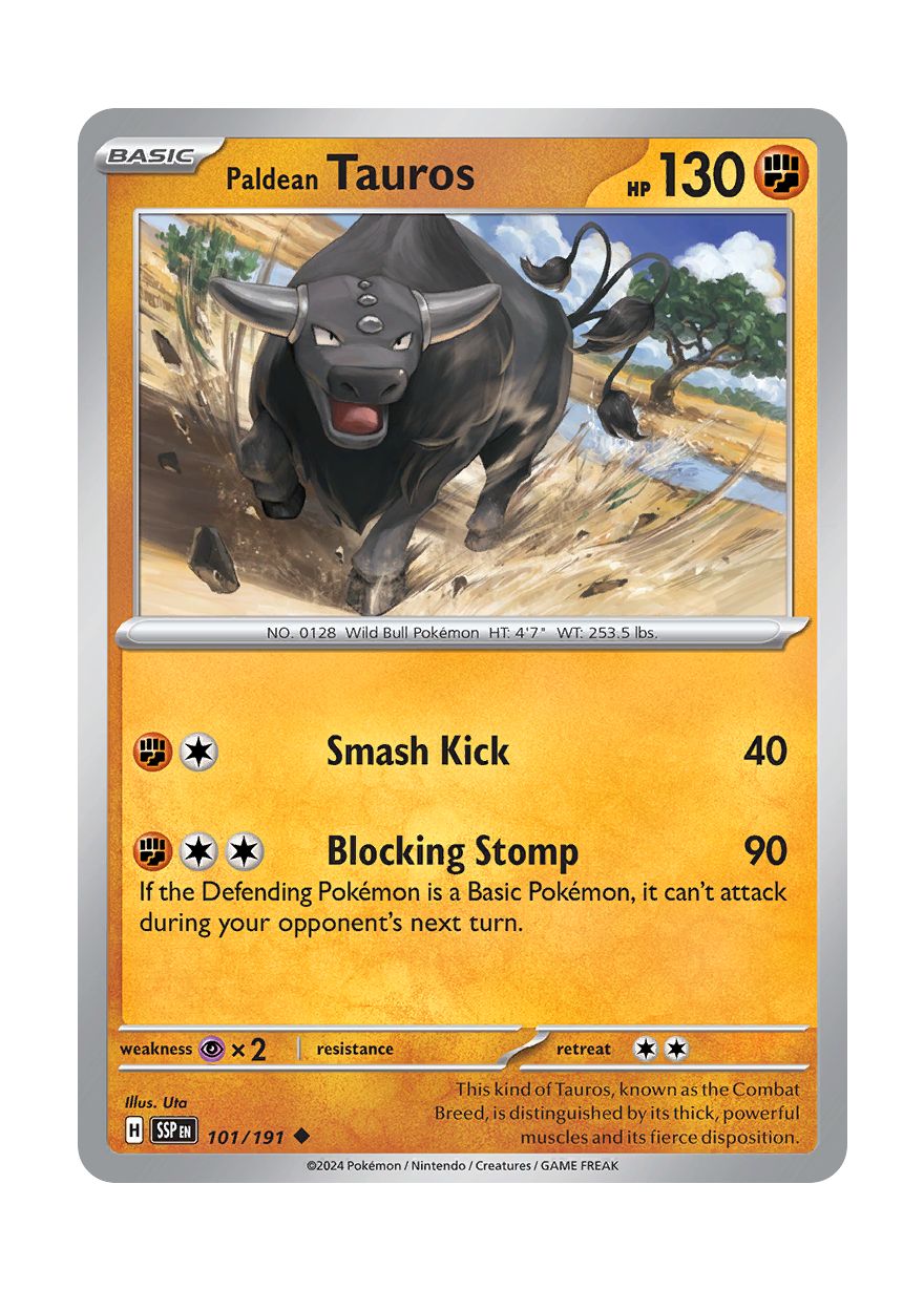 Paldean Tauros (101/191) - Surging Sparks