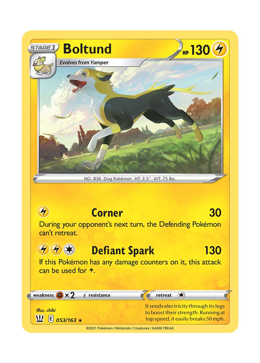 Boltund - Reverse Holo (053/163) - Battle Styles