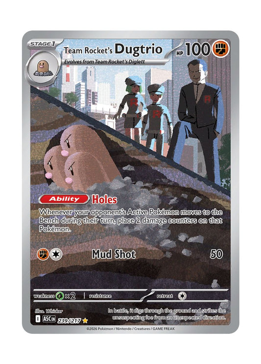 Team Rocket's Dugtrio (239/217) - Ascended Heroes