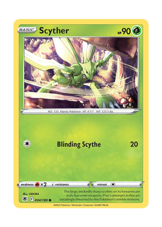 Scyther - Reverse Holo (004/189) - Astral Radiance