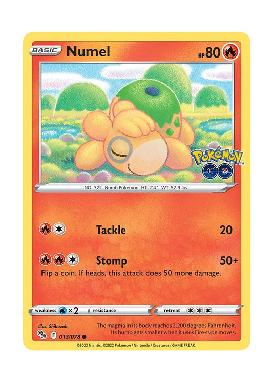 Numel - Reverse Holo (013/78) - Pokémon GO