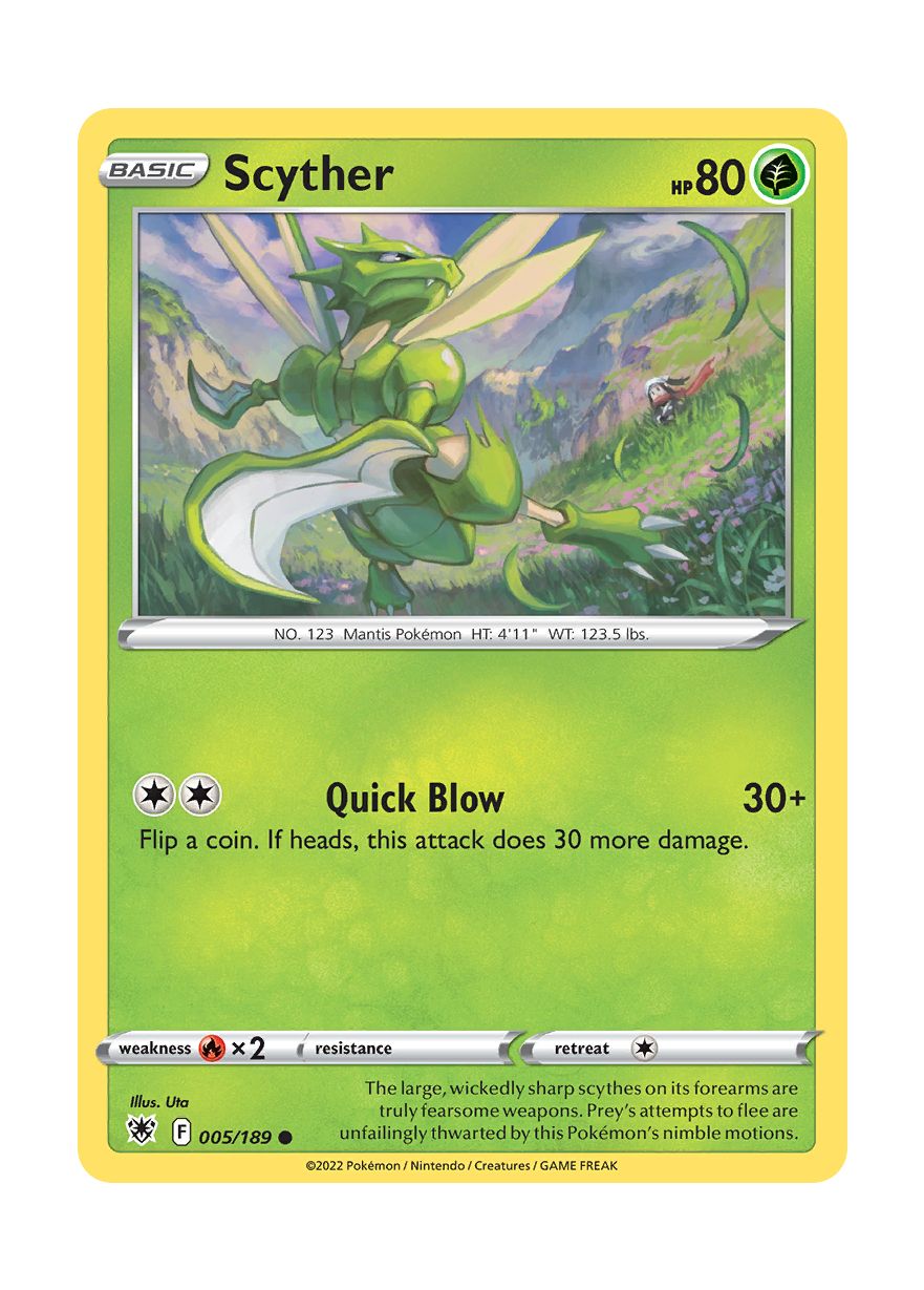 Scyther - Reverse Holo (005/189) - Astral Radiance