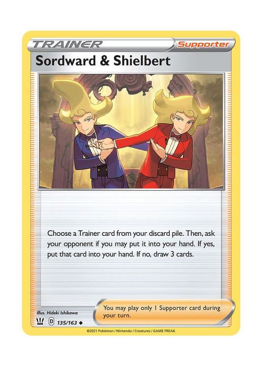 Sordward & Shielbert - Reverse Holo (135/163) - Battle Styles