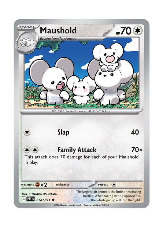 Maushold - Reverse Holo (074/91) - Paldean Fates