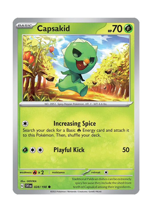 Capsakid - Reverse Holo (028/198) - Scarlet & Violet