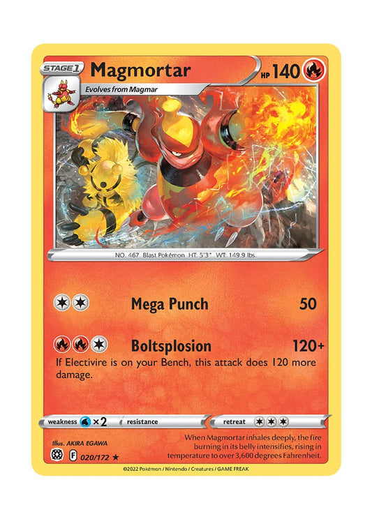 Magmortar - Reverse Holo (020/172) - Brilliant Stars