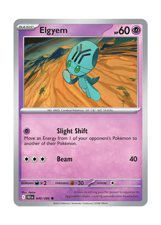 Elgyem (040/86) - Black Bolt