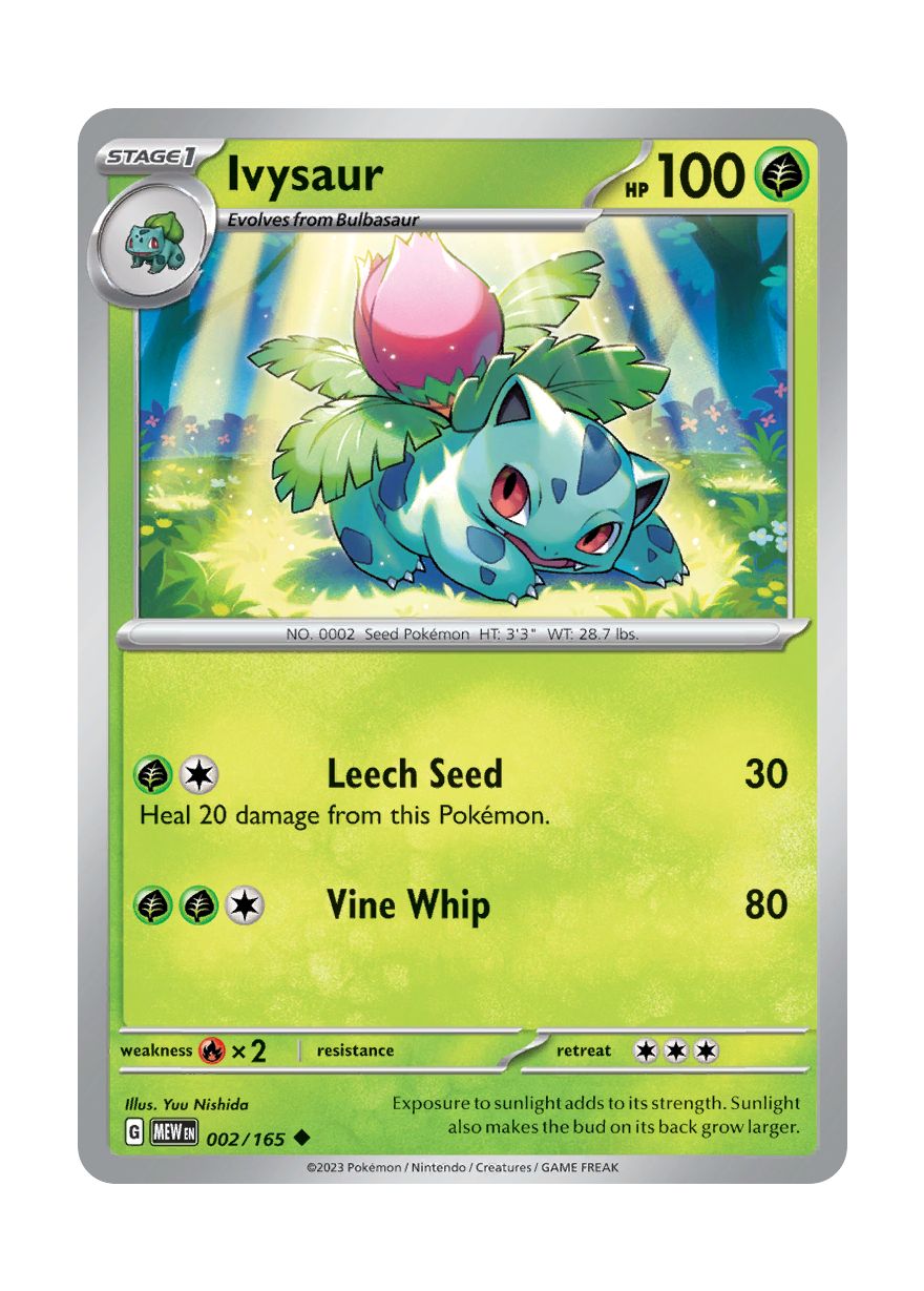 Ivysaur - Reverse Holo (002/165) - 151