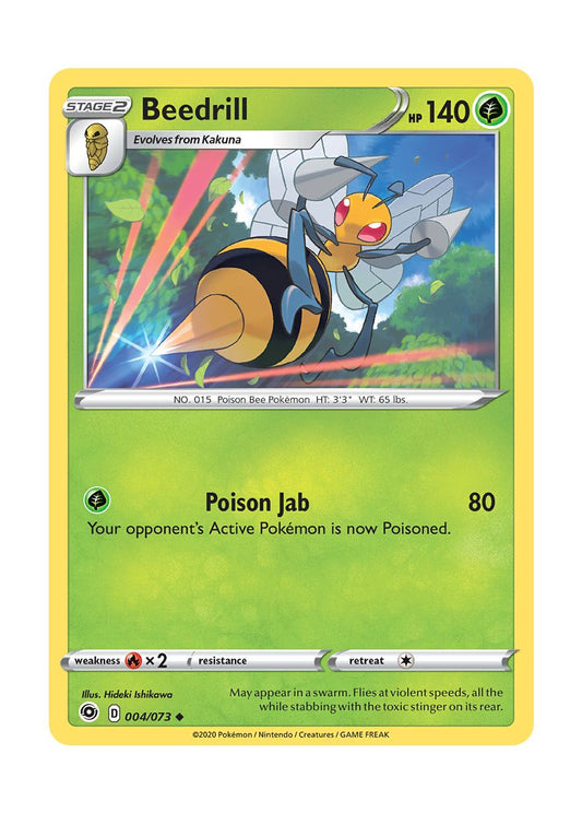 Beedrill - Reverse Holo (004/73) - Champion's Path