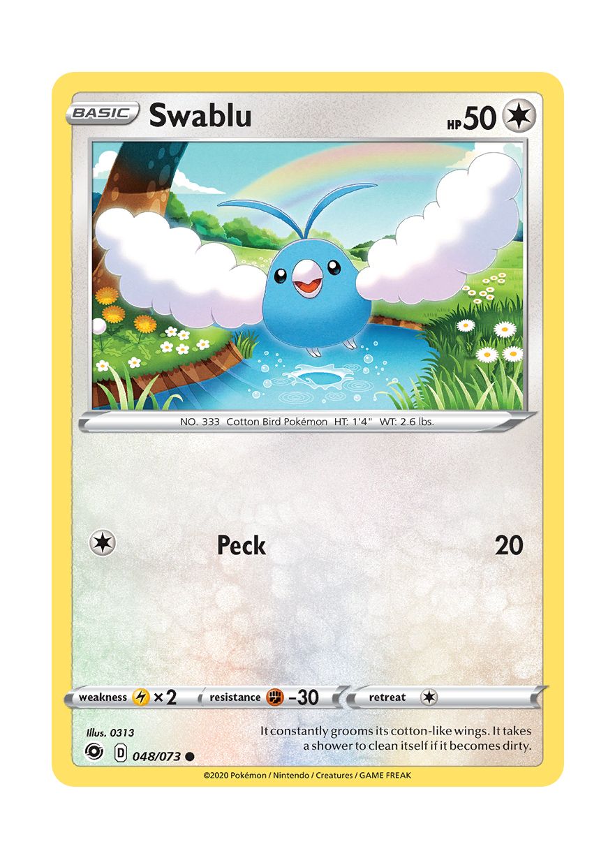 Swablu - Reverse Holo (048/73) - Champion's Path