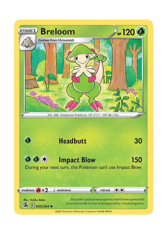 Breloom - Reverse Holo (005/264) - Fusion Strike