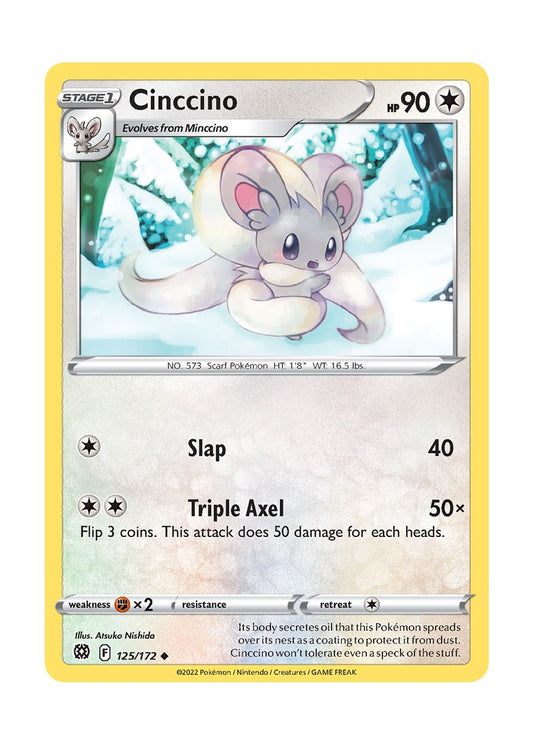 Cinccino - Reverse Holo (125/172) - Brilliant Stars