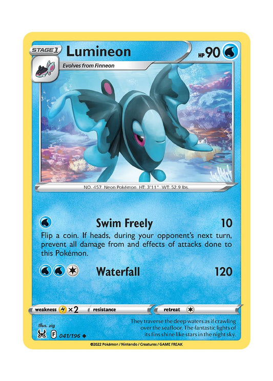 Lumineon - Reverse Holo (041/196) - Lost Origin