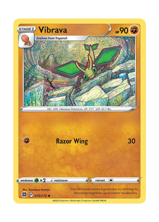 Vibrava - Reverse Holo (075/172) - Brilliant Stars