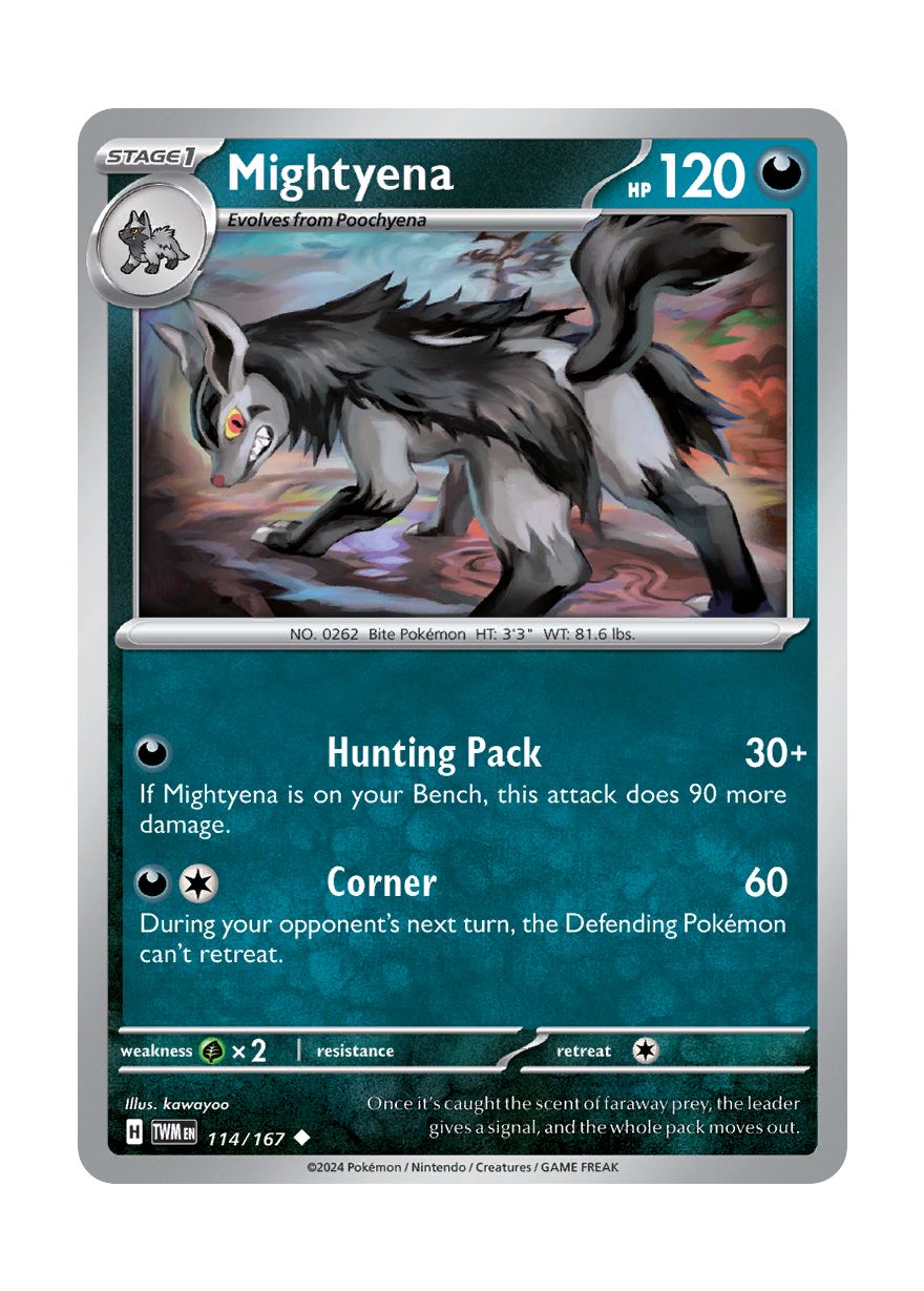 Mightyena - Reverse Holo (114/167) - Twilight Masquerade