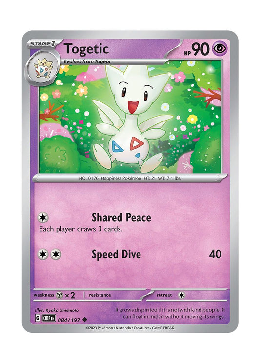 Togetic - Reverse Holo (084/197) - Obsidian Flames