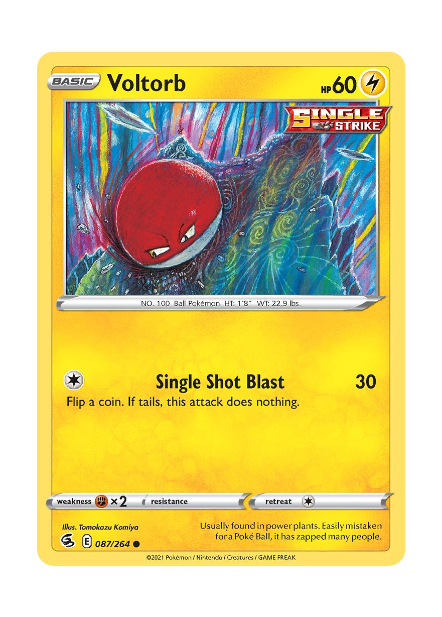 Voltorb - Reverse Holo (087/264) - Fusion Strike
