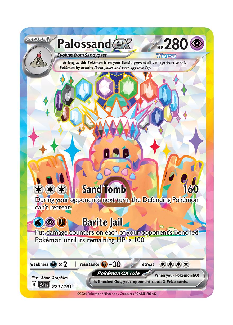 Palossand ex (221/191) - Surging Sparks