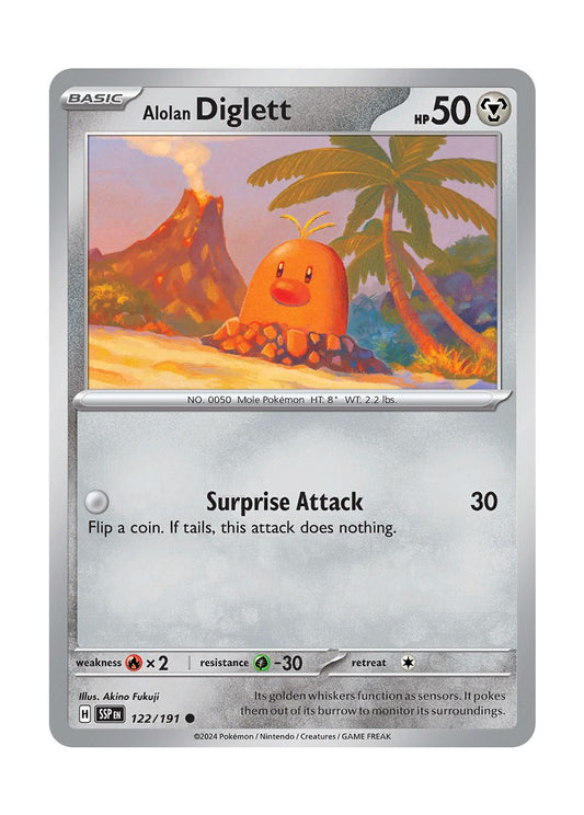 Alolan Diglett (122/191) - Surging Sparks