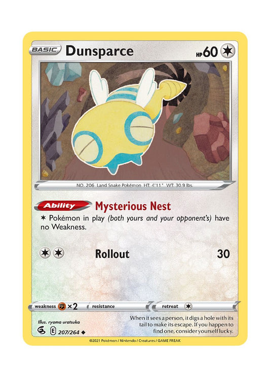 Dunsparce - Reverse Holo (207/264) - Fusion Strike