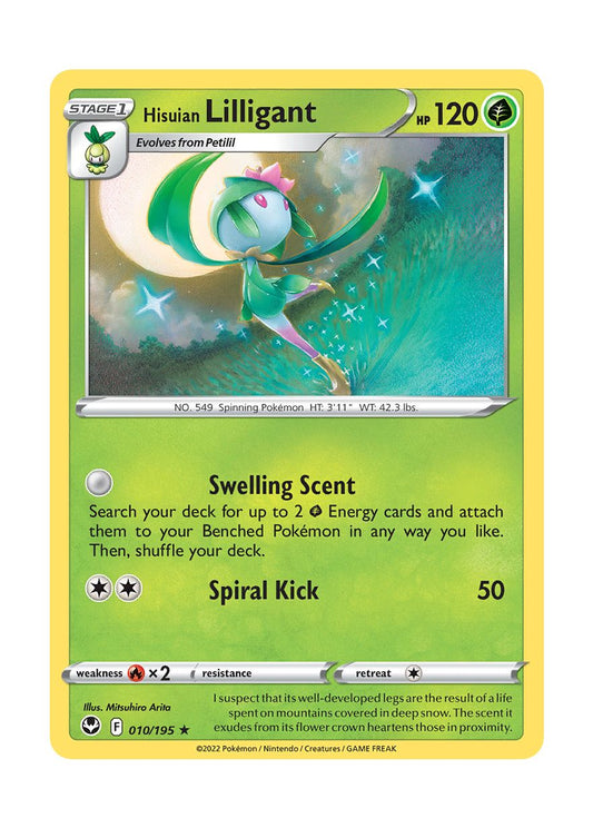 Hisuian Lilligant - Reverse Holo (010/195) - Silver Tempest
