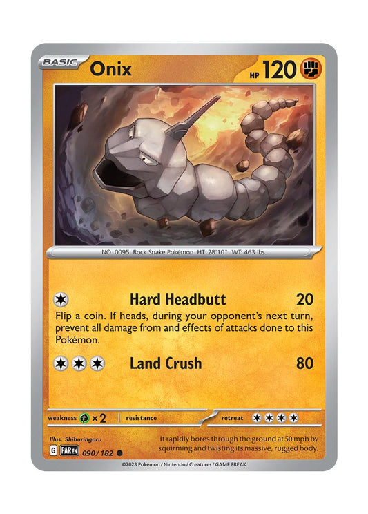 Onix - Reverse Holo (090/182) - Paradox Rift