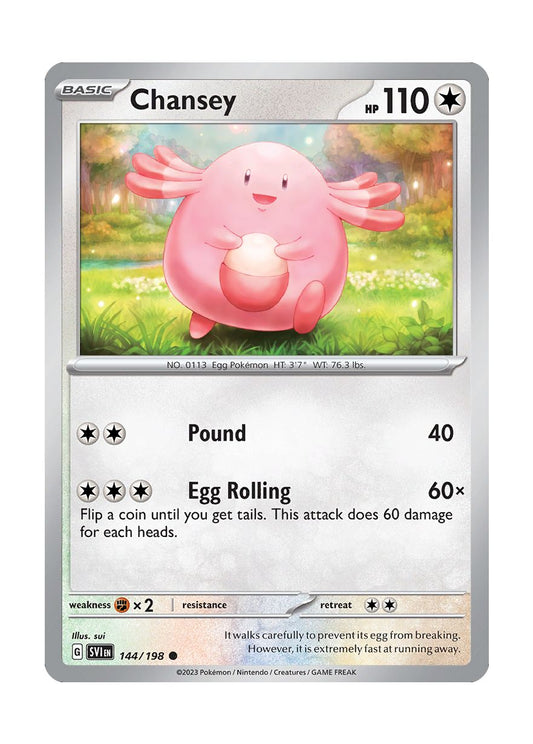 Chansey - Reverse Holo (144/198) - Scarlet & Violet