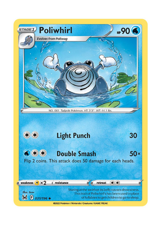 Poliwhirl - Reverse Holo (031/196) - Lost Origin