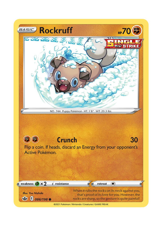 Rockruff - Reverse Holo (086/198) - Chilling Reign