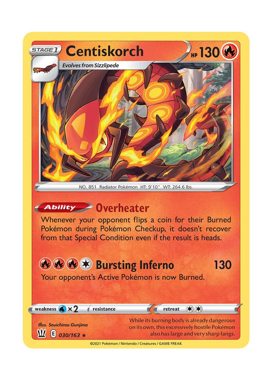 Centiskorch - Reverse Holo (030/163) - Battle Styles
