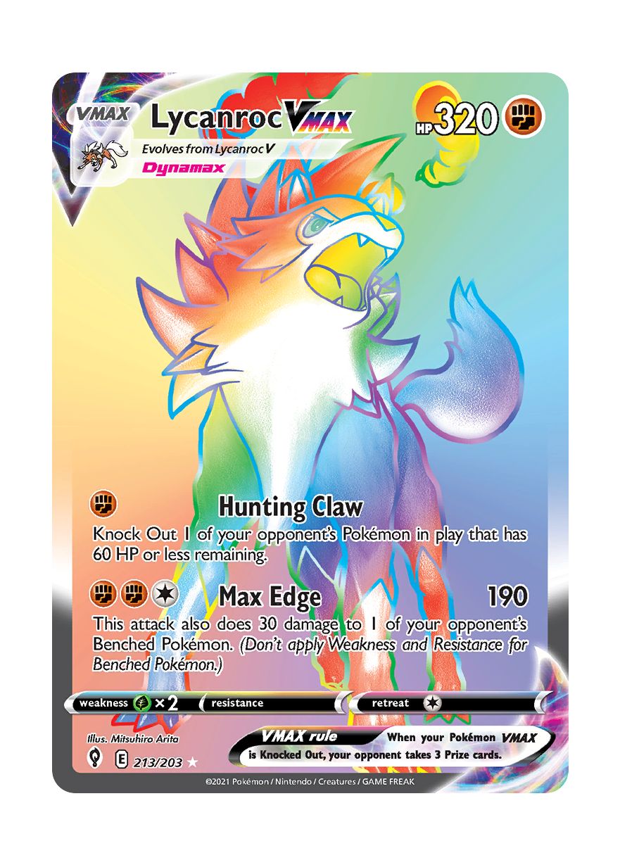 Lycanroc VMAX (213/203) - Evolving Skies