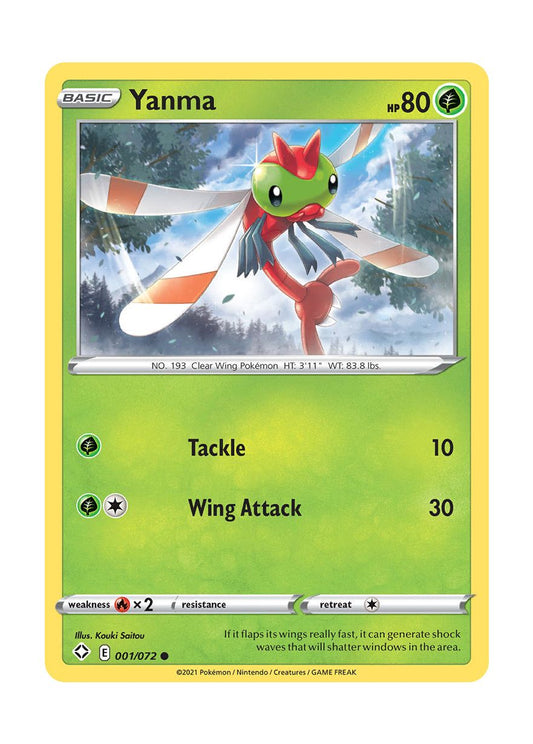 Yanma (001/72) - Shining Fates