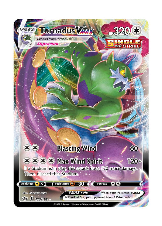 Tornadus VMAX (125/198) - Chilling Reign