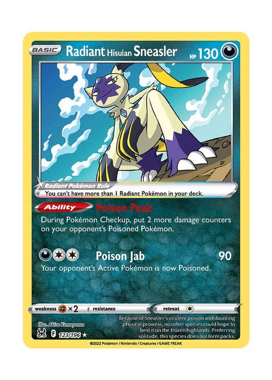 Radiant Hisuian Sneasler (123/196) - Lost Origin