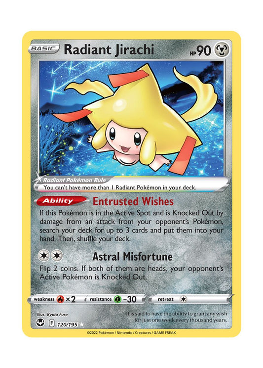 Radiant Jirachi (120/195) - Silver Tempest