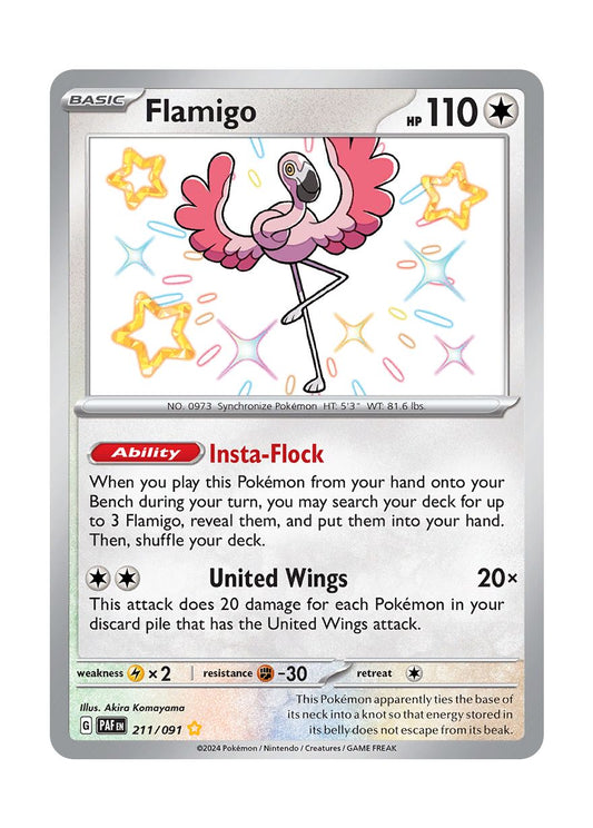 Flamigo (211/91) - Paldean Fates