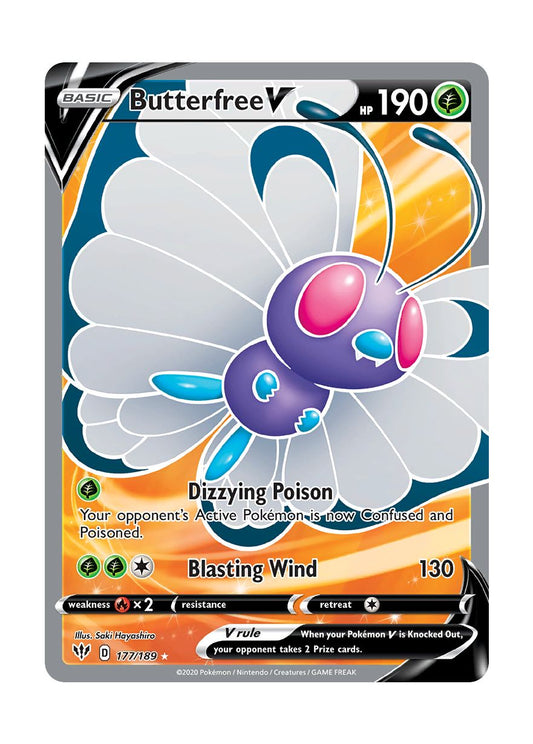 Butterfree V (177/189) - Darkness Ablaze