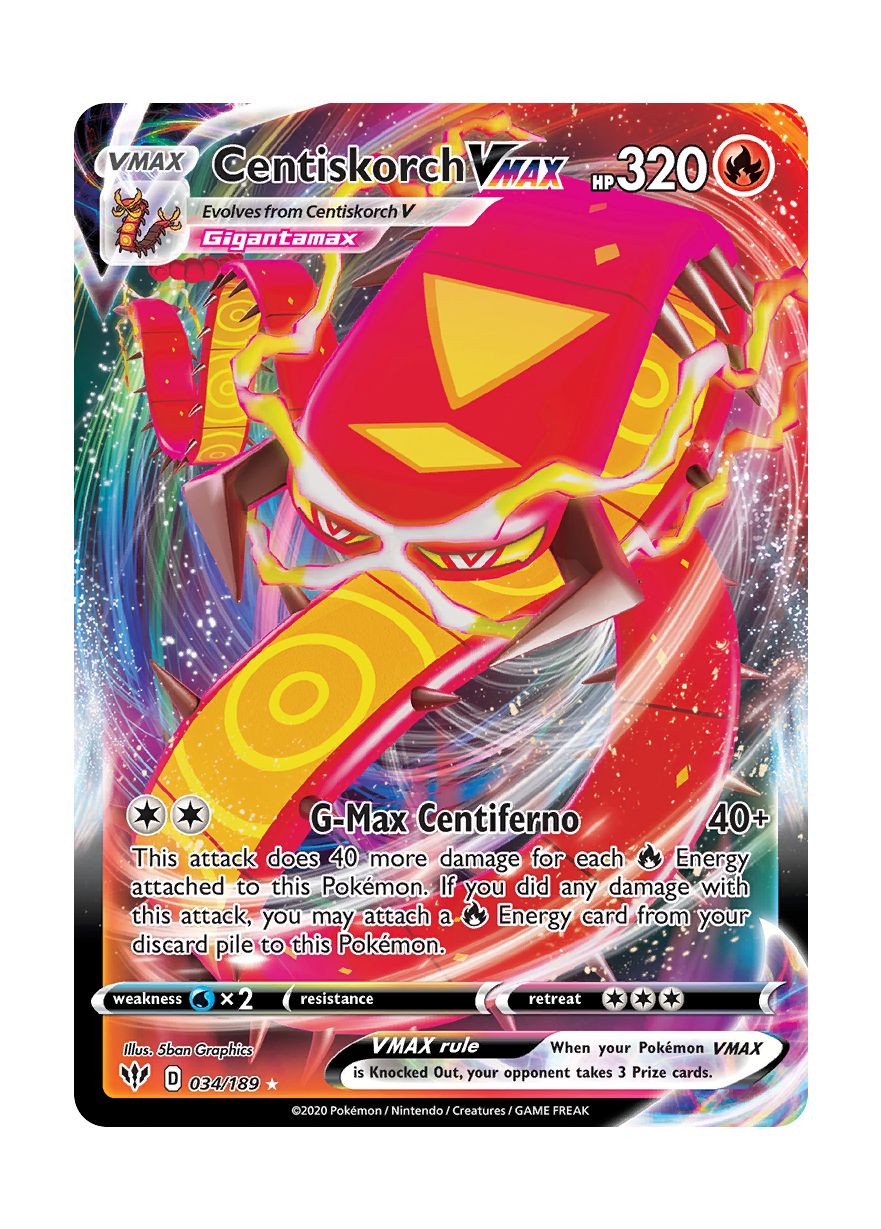 Centiskorch VMAX (034/189) - Darkness Ablaze