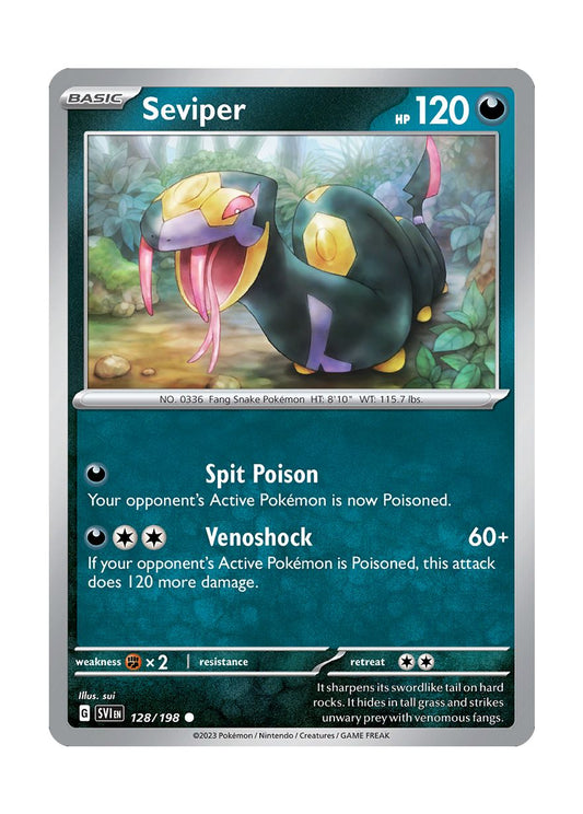 Seviper (128/198) - Scarlet & Violet