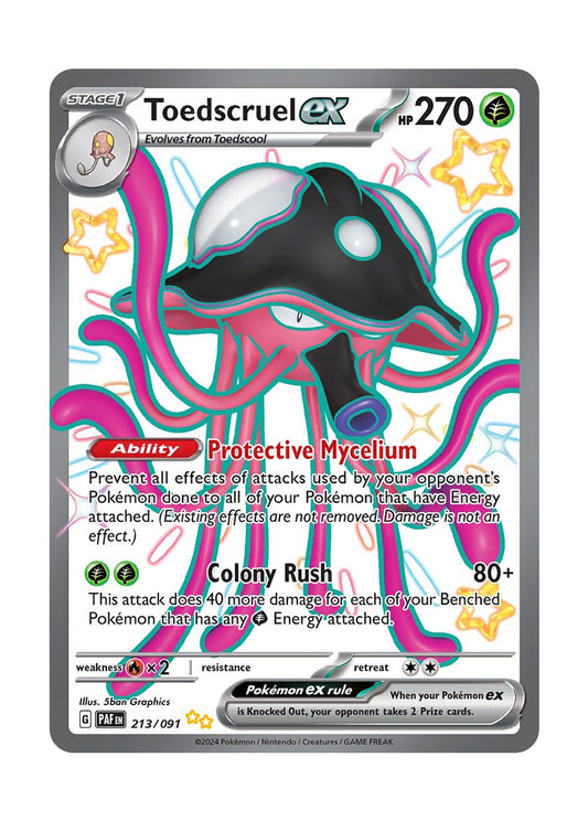 Toedscruel ex (213/91) - Paldean Fates