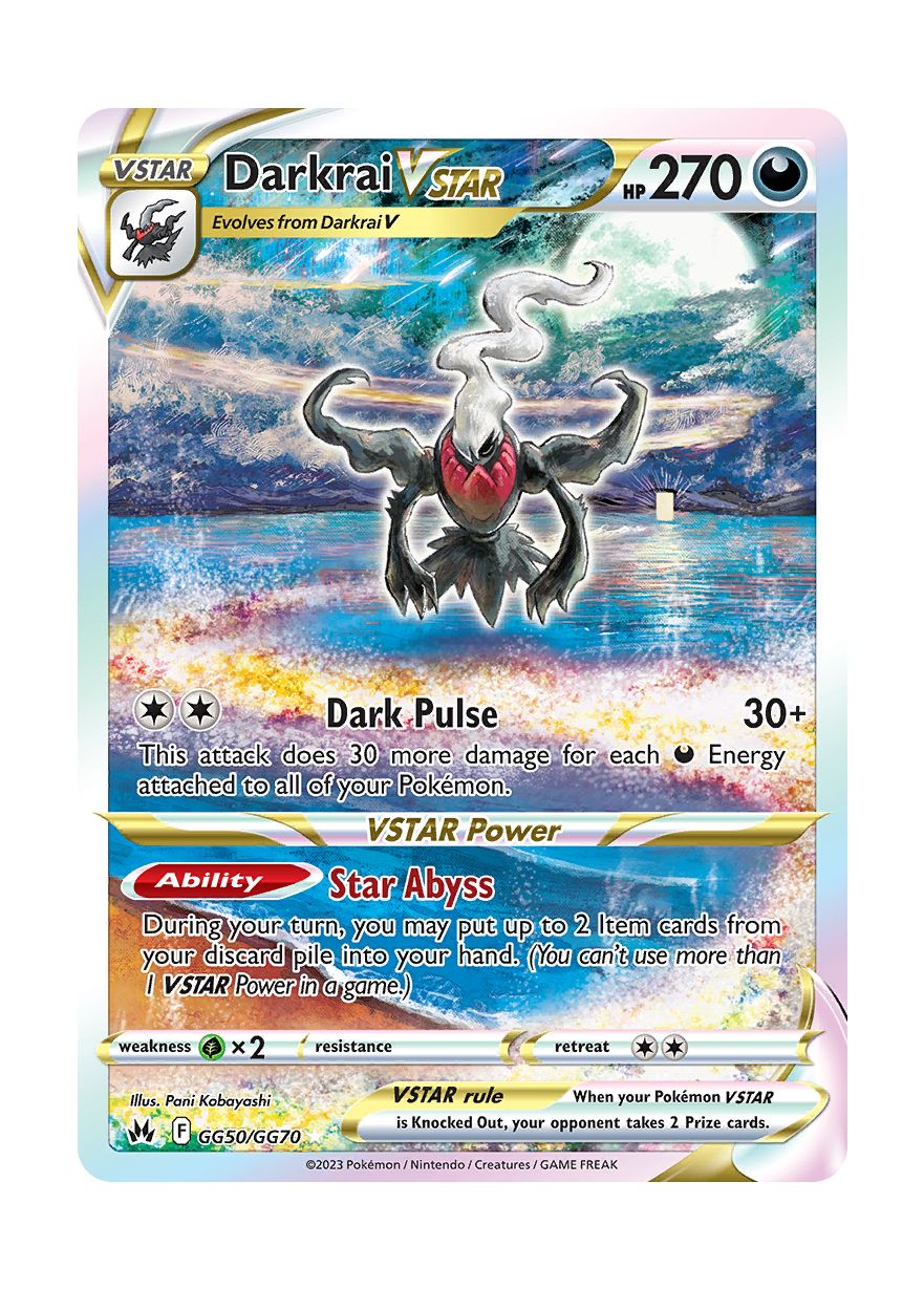Darkrai VSTAR (GG50/70) - Crown Zenith Galarian Gallery